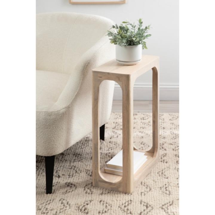 White Wood Dahl Accent Table