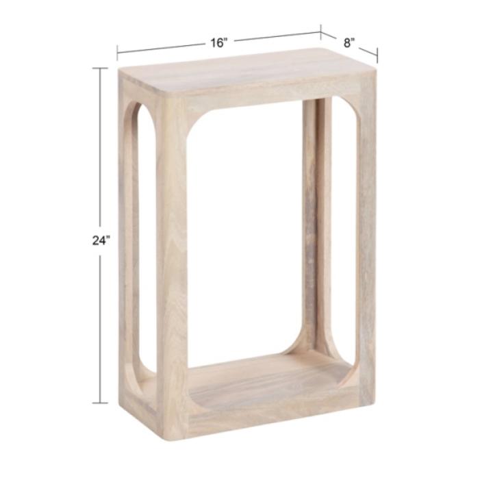 White Wood Dahl Accent Table