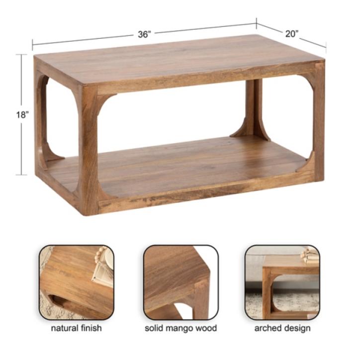 Natural Wood Dahl Coffee Table