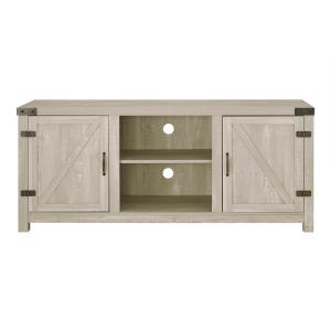 Cream Barn Door Modern Farmhouse TV Stand