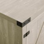 Cream Barn Door Modern Farmhouse TV Stand