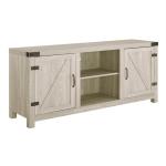 Cream Barn Door Modern Farmhouse TV Stand