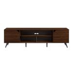 Walnut Contemporary 2-Door TV Stand