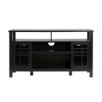 Black Transitional 2-Door Sideboard TV Stand