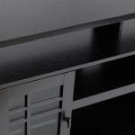 Black Transitional 2-Door Sideboard TV Stand