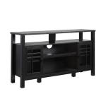 Black Transitional 2-Door Sideboard TV Stand