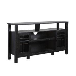 Black Transitional 2-Door Sideboard TV Stand