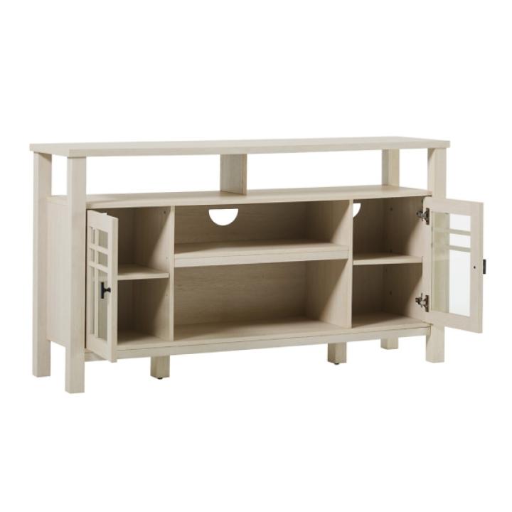 Cream Transitional 2-Door Sideboard TV Stand