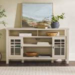 Cream Transitional 2-Door Sideboard TV Stand