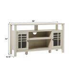 Cream Transitional 2-Door Sideboard TV Stand