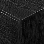 Black Contemporary 2-Door TV Stand, 80 in.