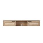 Natural Modern Rattan Floating TV Stand