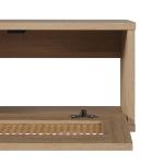 Natural Modern Rattan Floating TV Stand