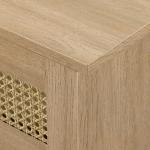 Natural Modern Rattan Long Floating TV Stand