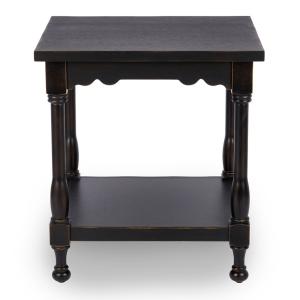Espresso Wood Square Dain End Table
