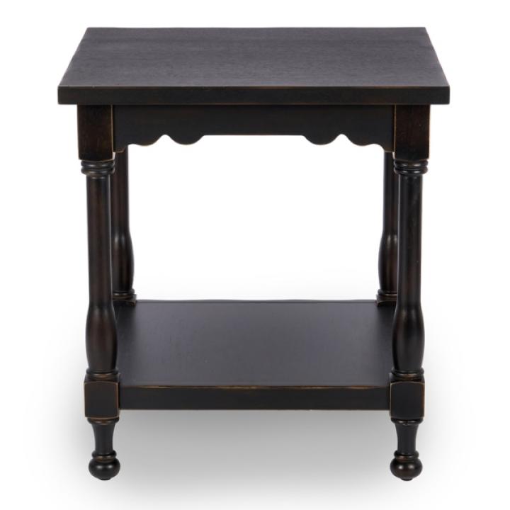 Espresso Wood Square Dain End Table