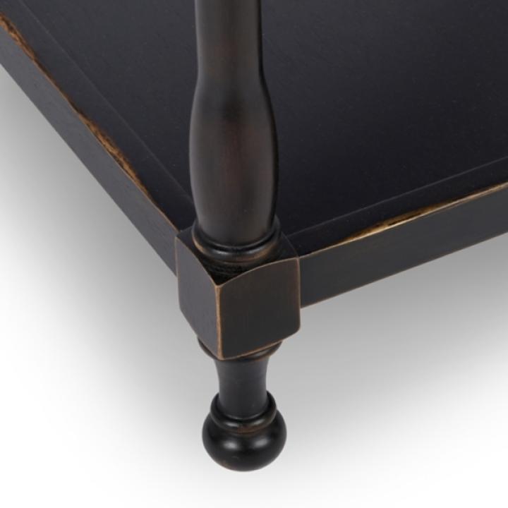 Espresso Wood Square Dain End Table