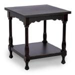 Espresso Wood Square Dain End Table