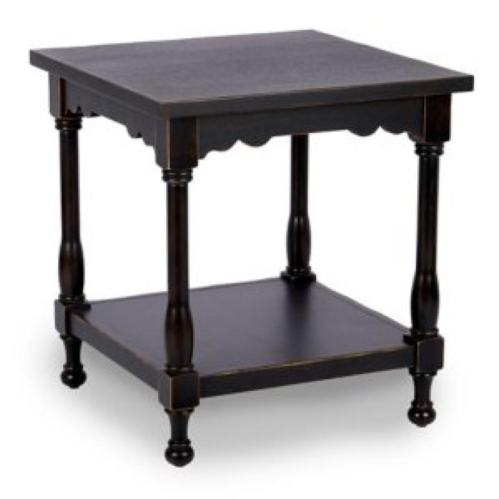 Espresso Wood Square Dain End Table