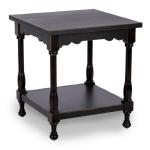 Espresso Wood Square Dain End Table