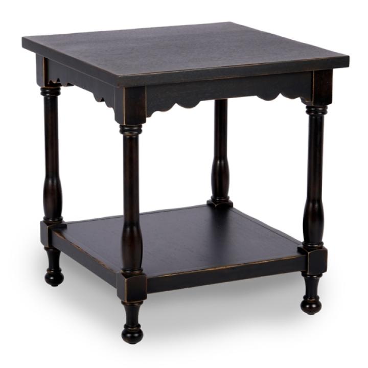 Espresso Wood Square Dain End Table