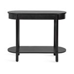 Black Wood Koji Capsule Console Table