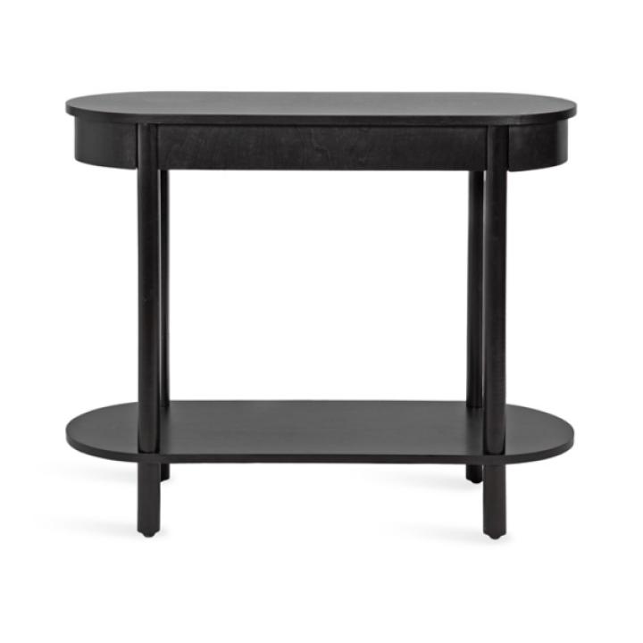 Black Wood Koji Capsule Console Table