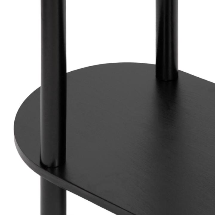 Black Wood Koji Capsule Console Table