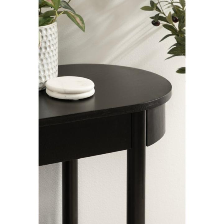 Black Wood Koji Capsule Console Table