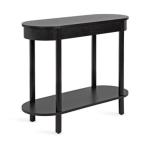 Black Wood Koji Capsule Console Table