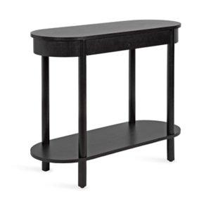Black Wood Koji Capsule Console Table