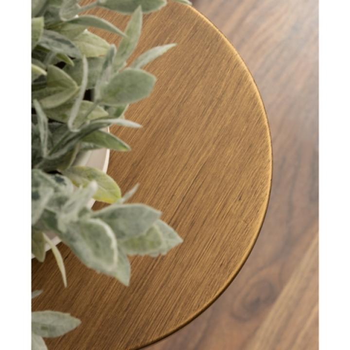 Antique Gold Metal Stratton Cocktail Table