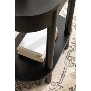 Black Wood Koji Capsule Side Table