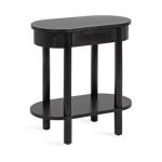 Black Wood Koji Capsule Side Table
