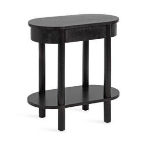 Black Wood Koji Capsule Side Table