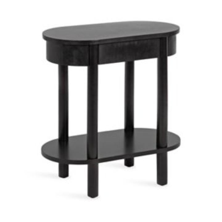 Black Wood Koji Capsule Side Table