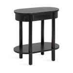 Black Wood Koji Capsule Side Table