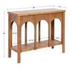 Rustic Brown Wood Arch Ella Console Table