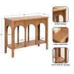 Rustic Brown Wood Arch Ella Console Table