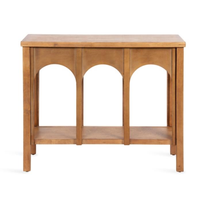 Rustic Brown Wood Arch Ella Console Table