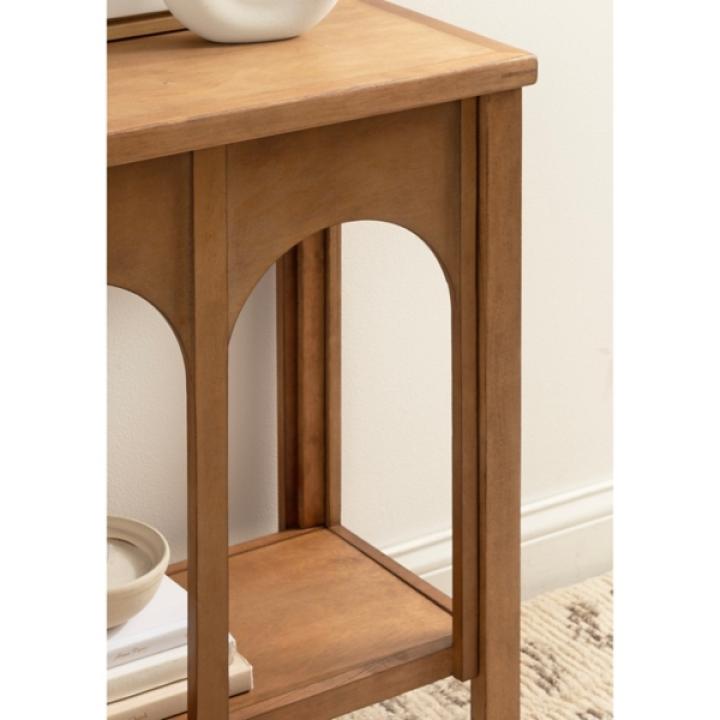 Rustic Brown Wood Arch Ella Console Table