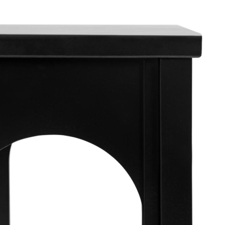 Black Wood Arch Ella Console Table