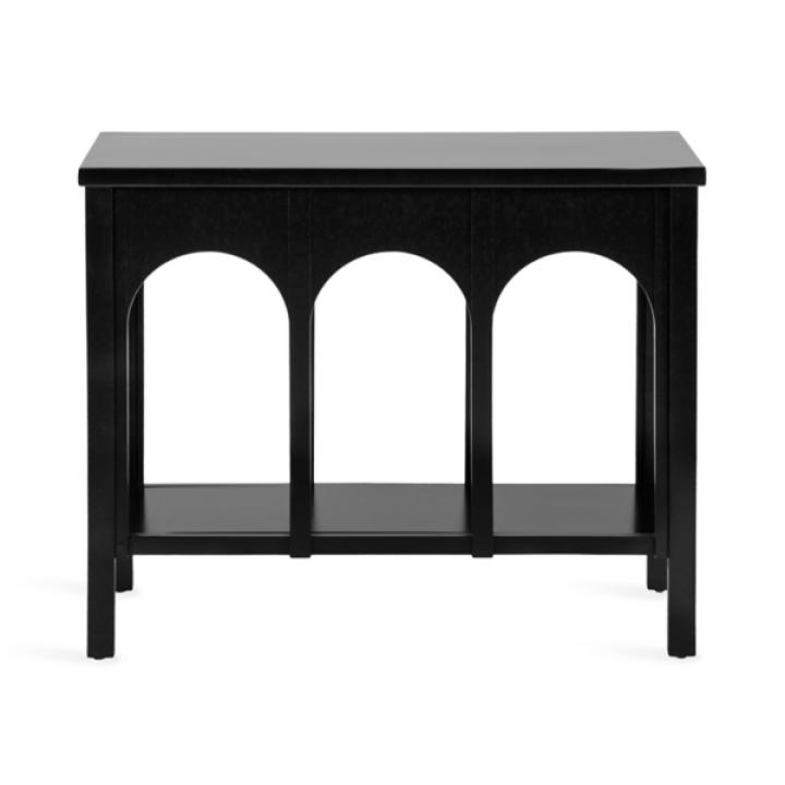 Black Wood Arch Ella Console Table