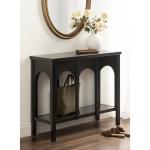Black Wood Arch Ella Console Table