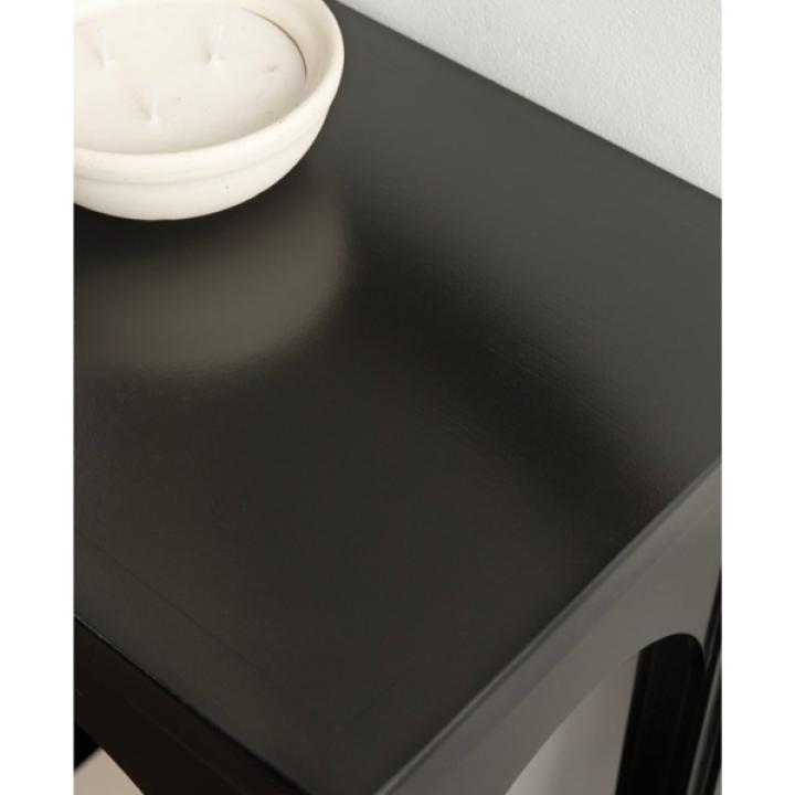 Black Wood Arch Ella Console Table