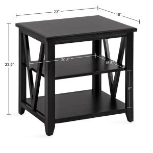 Black Wood Broadbridge Accent Table