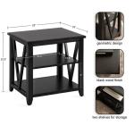 Black Wood Broadbridge Accent Table