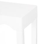 White Scalloped Mara Console Table