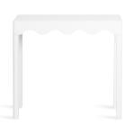White Scalloped Mara Console Table