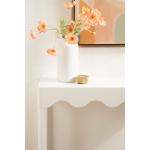 White Scalloped Mara Console Table